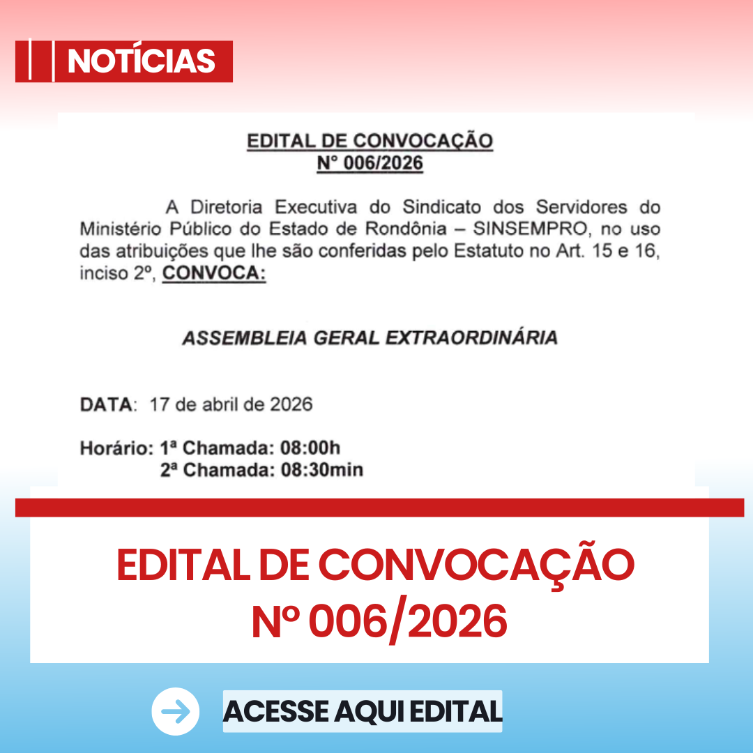 Edital de Convocação n° 006/2026