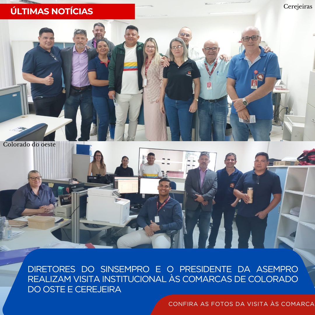 Visita institucional às Comarcas de Colorado do Oeste e Cerejeiras